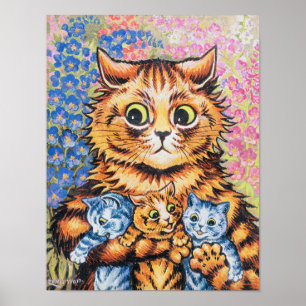 Poster Família Cat   Louis Wain  
