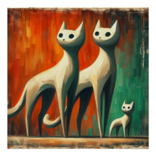 Póster Família Cats