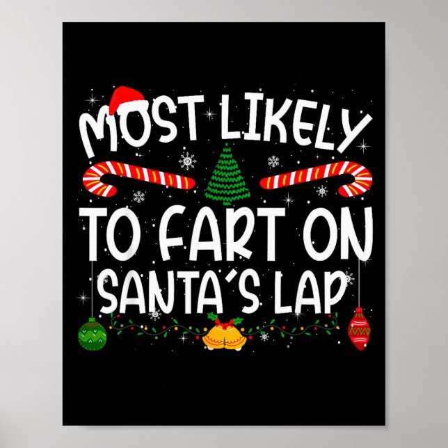 Poster Família Combinando Natal Mais Provável de Peidar n (Frente)