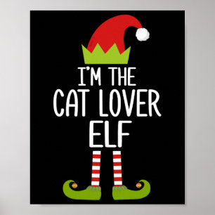 Poster Família Correspondendo Natal Presente Eu sou o Cat