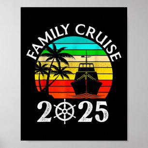 Poster Família Cruise 2025, Viagem de Férias da Família M