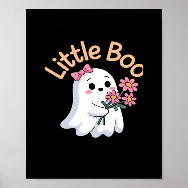 Poster Família de Boo Cute do Halloween (Frente)