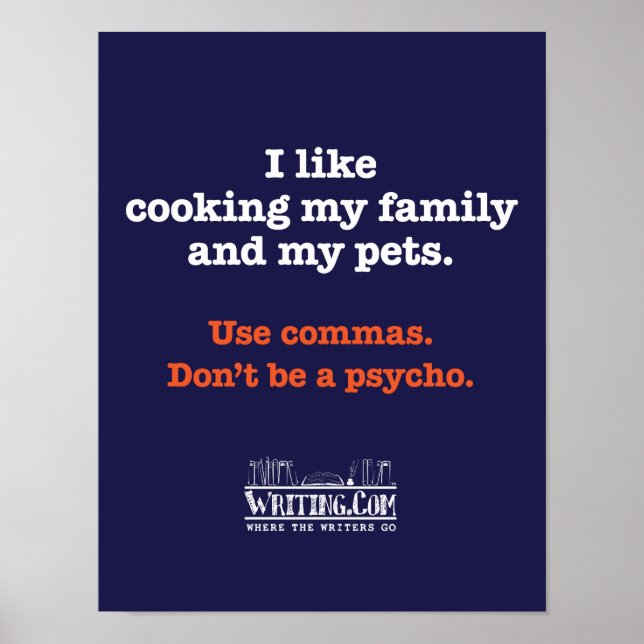 Póster Família de cozinhar e Pets (Frente)