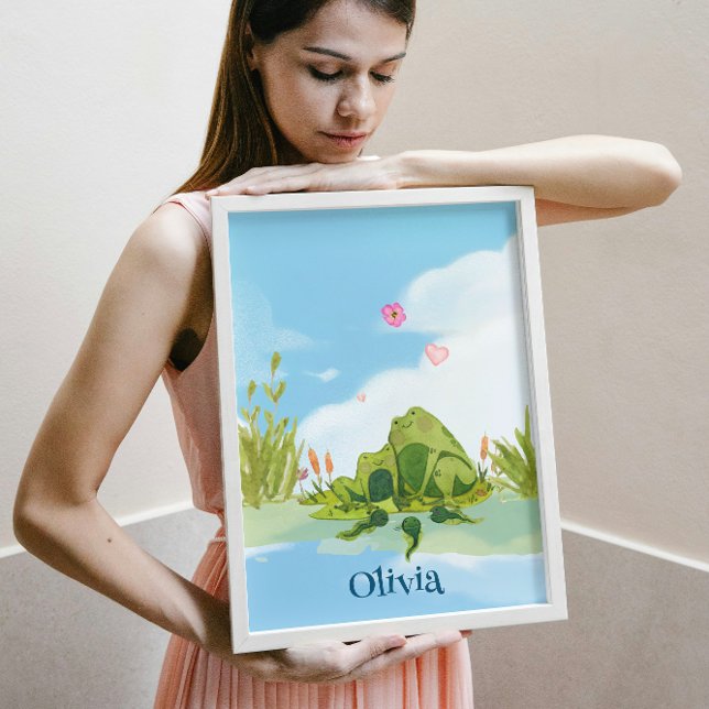 Poster Família de Sapos Adoráveis (Criador carregado)