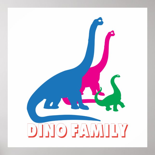 Poster Família Dino (Frente)