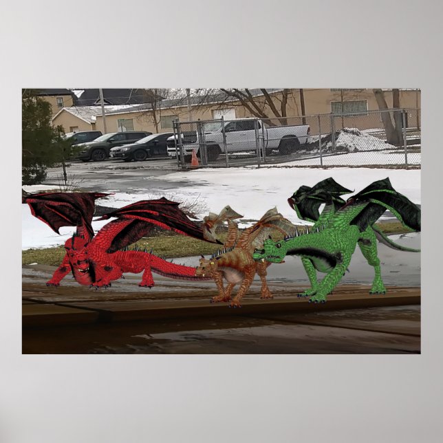 Poster Família Dragon (Frente)