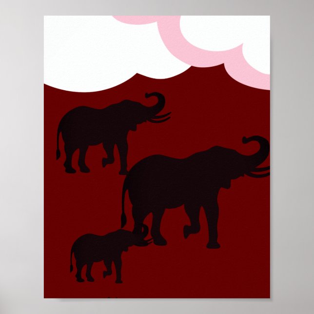 Poster Família Elefante (Frente)