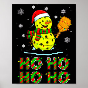 Poster Família engraçada combinando Papai Noel Ho Ho Ho C