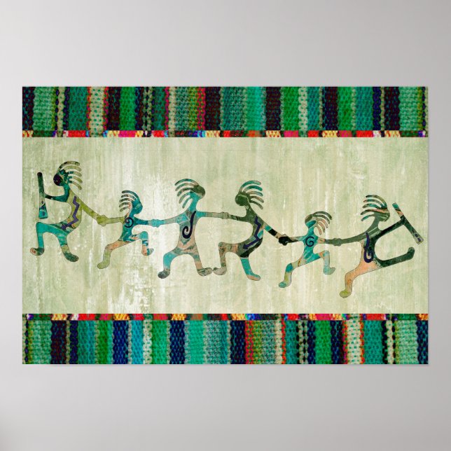 Poster Família engraçada KOKOPELLI + suas ideias (Frente)