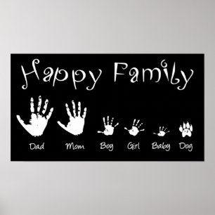 poster 'Família feliz'