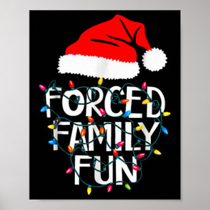 Poster Família Forçada Diversão Sarcástica de Natal Engra