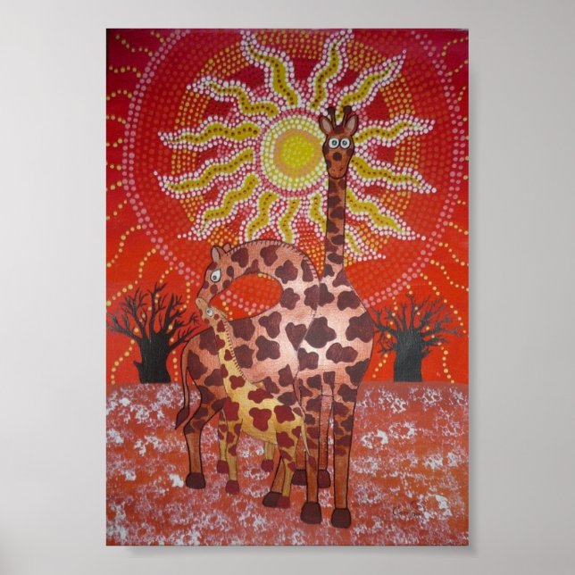 Póster Família Giraffe (Frente)