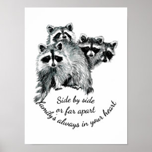 Poster Família Inspiracional sempre em sua citação cardía