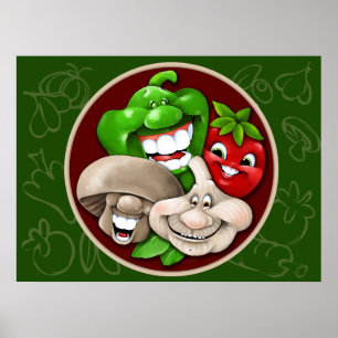 Poster Família italiana feliz grande!