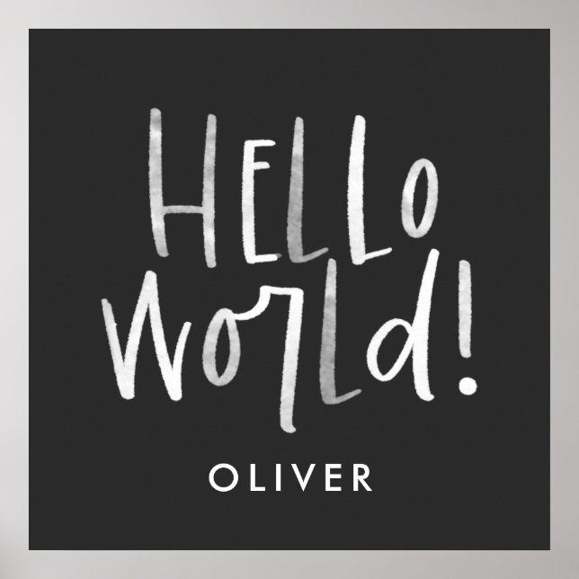 Poster Família moderna de fotomonogramas preto e branco (Frente)