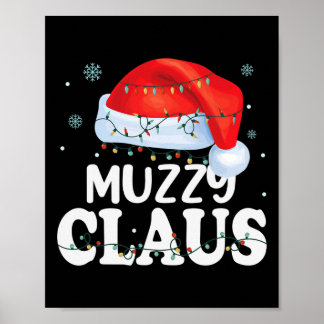 Poster Família Muzzy Claus Xmas que Corresponde Engraçado