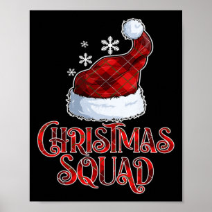 Poster Família Pajama Santa Hat, Natal