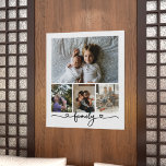 Poster Família Personalizada de Colagem de Fotos e Texto<br><div class="desc">Faça uma família personalizada Faça uma arte de manutenção de fotos - Poster Impressão de Ricaso - adicione suas próprias fotografias - foto colage colage mantendo presentes</div>