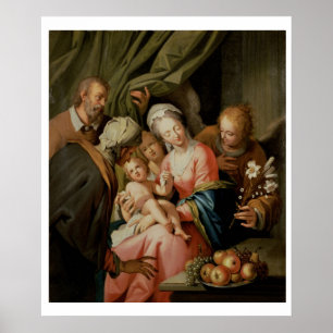 Póster Família santamente com St Anne