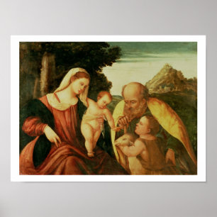 Poster Família santamente com St John