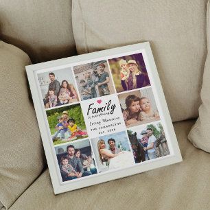 Poster Família Script é Tudo o que a Colagem de Fotos man