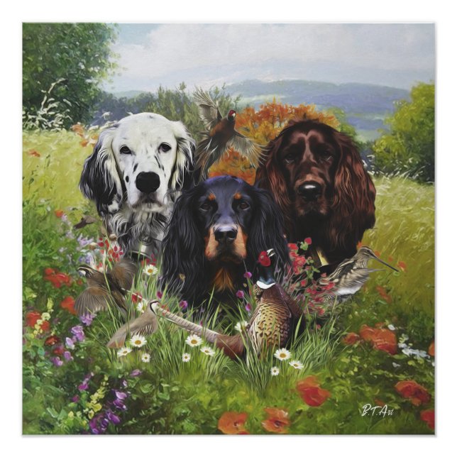 Póster Família Setters (Frente)