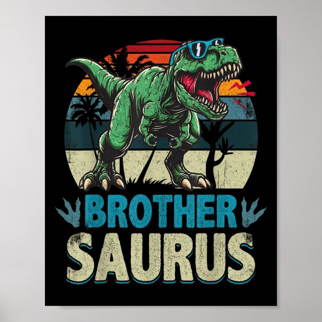 Poster Família Surus Irmanos T Rex Dinossaur (Frente)