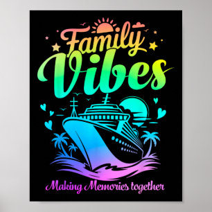 Poster Família Vibes Cruzeiro de Reunião Familiar de Féri