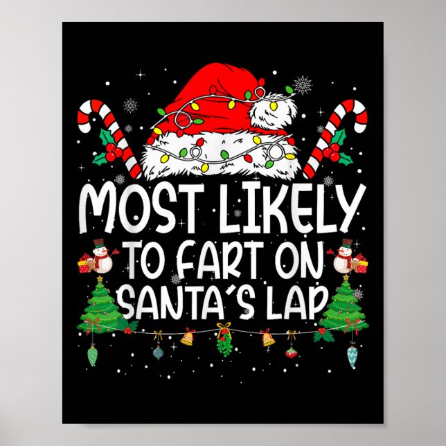 Poster Famílias De Xmas Mais Susceptíveis De Se Debruçar  (Frente)