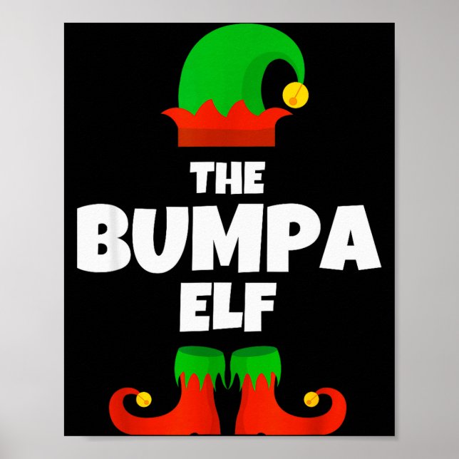 Poster Family I'm The Bumpa Elf Christmas Matching Pajama (Frente)