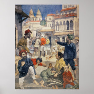 Póster Famine in India