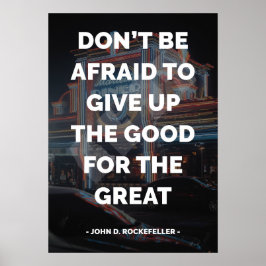 Poster Famosa citação motivacional e inspiracional