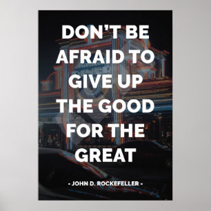 Poster Famosa citação motivacional e inspiracional