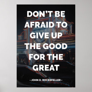 Poster Famosa citação motivacional e inspiracional