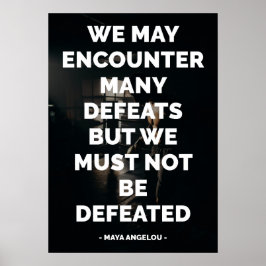 Poster Famosa citação motivacional e inspiracional