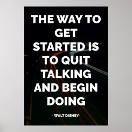 Poster Famosa citação motivacional e inspiracional