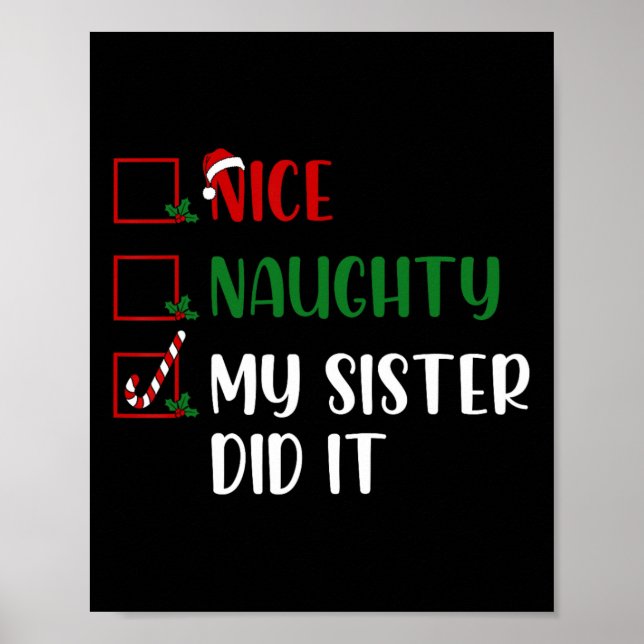 Poster Famosa De Natal Que Minha Irmã Conhecia (Frente)