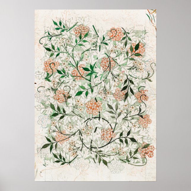 Poster Famosa Jasmine de William Morris (1834-1896) (Frente)