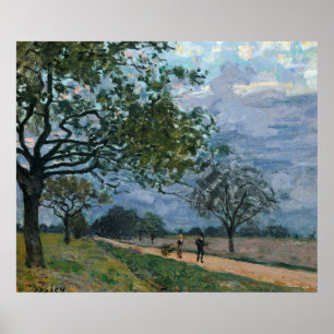 Poster Famosas Artes Visuais Alfred Sisley, a Estrada de