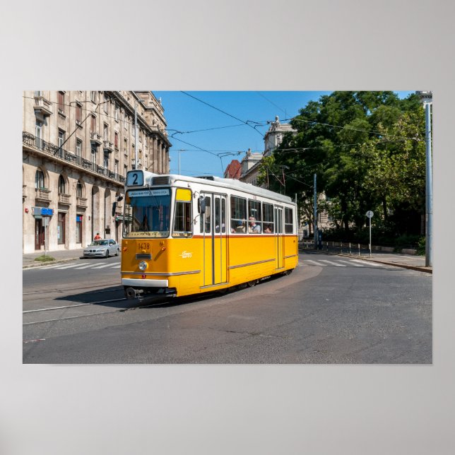 Poster Famoso bonde dois em Budapeste, Hungria (Frente)