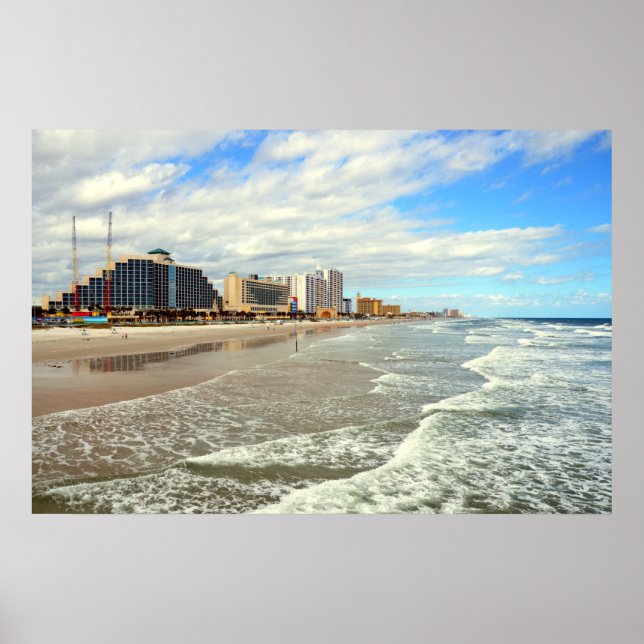 Poster Famoso Daytona Beach, Flórida (Frente)
