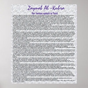 Poster Famoso discurso de Zaynab