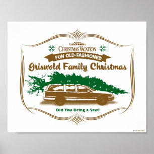 Poster Famoso Natal da família Griswold, velha e moída