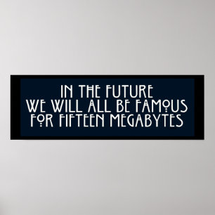 Póster Famoso para 15 Megabytes