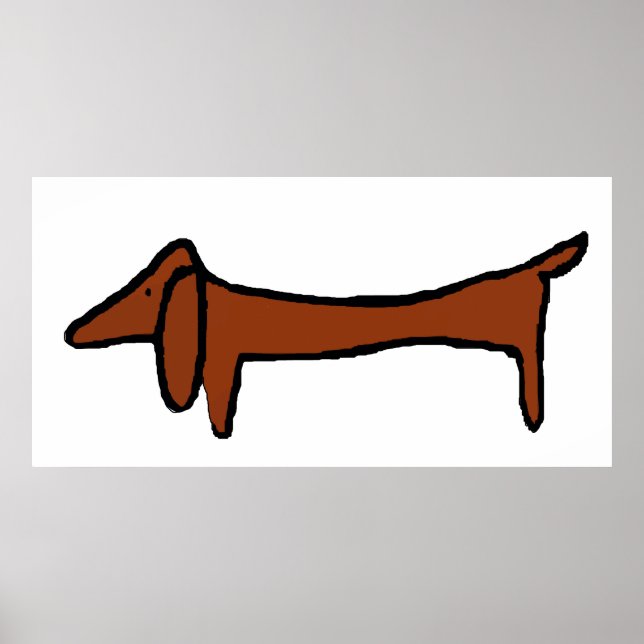 Póster Famous Dachshund (Frente)