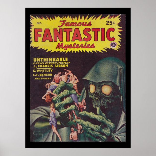 Póster Famous Fantastic Mysteries 46-12_Pulp Art (Frente)