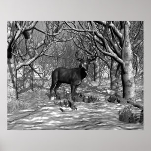 Póster Fanfarrão B/W do inverno