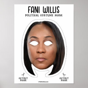 Poster Fani Willis Halloween Mask