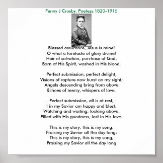 Poster Fanny, Bendito seguro, Jesus é meu!