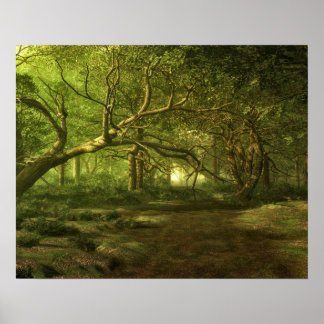 Poster Fantasia da floresta